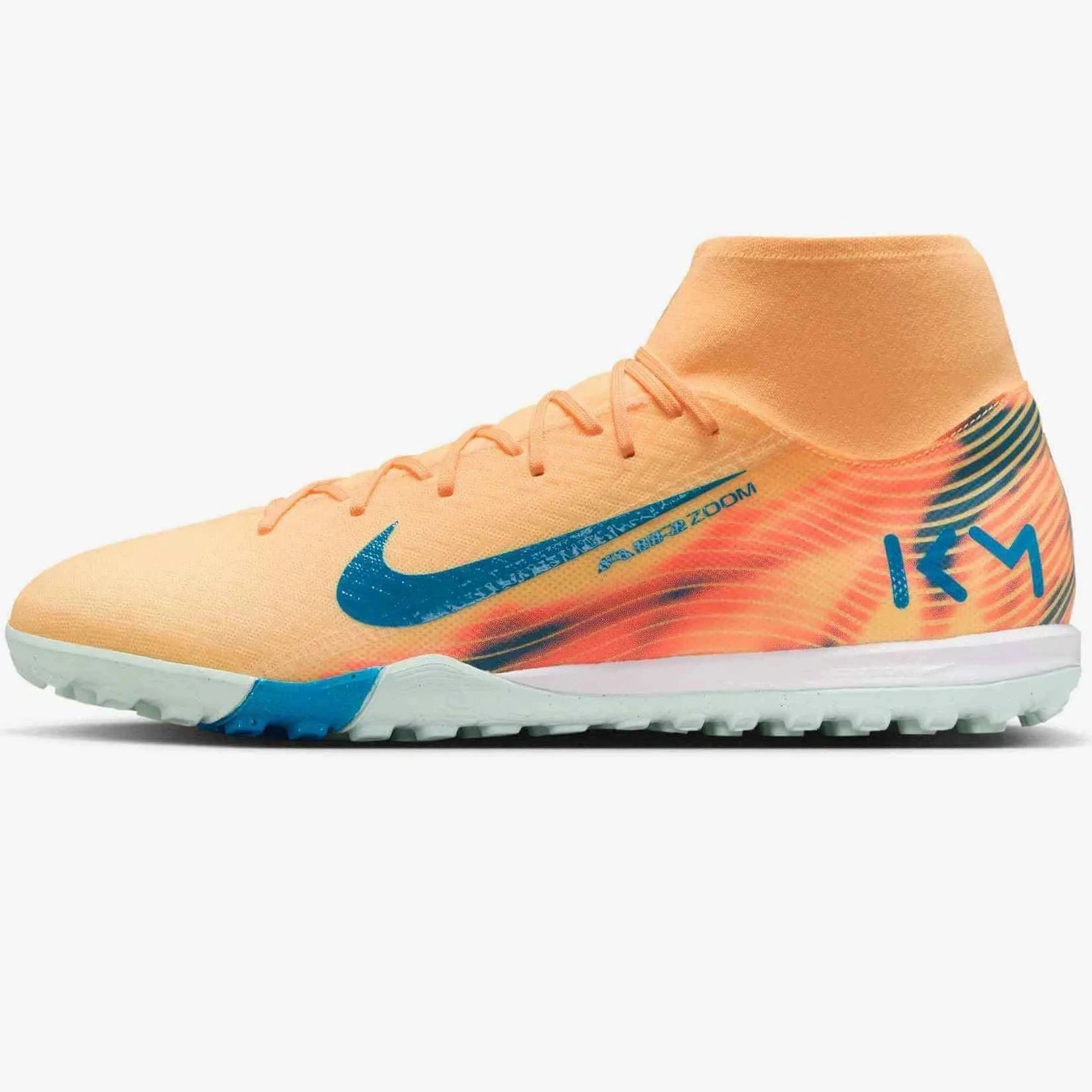 Nike Zoom Superfly 10 Academy KM Turf Soccer Shoes - Mbappe PE (HO25) Soccer Cleats Without Shoelaces