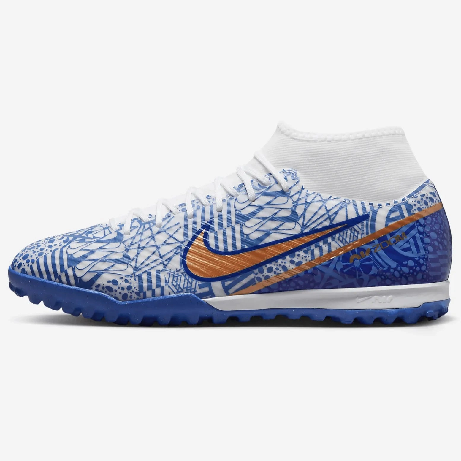 Nike Shoes That Are On Sale Nike Zoom Superfly 9 Academy CR7 Turf - White-Metallic Copper