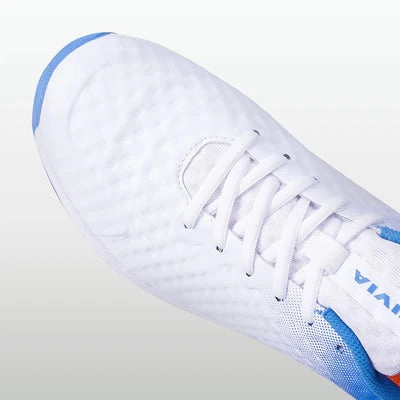 Top 30 Basketball Shoes Nivia Crick-1000 Spikes Cricket Shoes for Men (White/Sky)