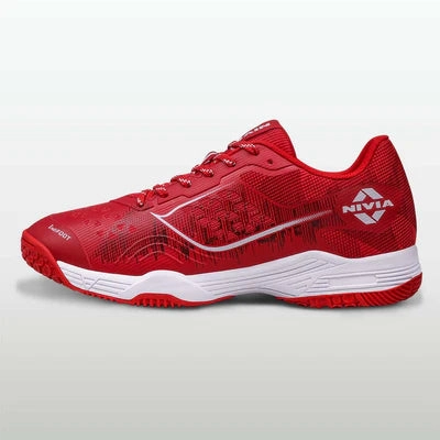 Difference Between Running And Badminton Shoes Nivia Hy-Court 3.0 Badminton Non Marking Shoes (Red)