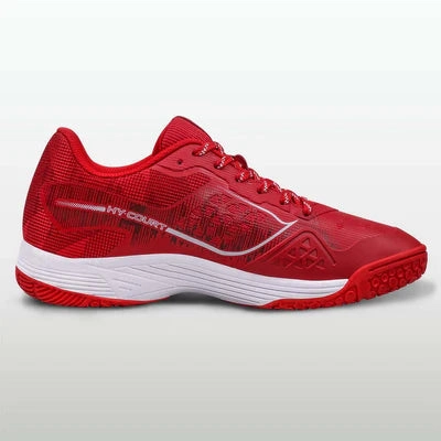 Badminton Shoes Nivia Hy-Court 3.0 Badminton Non Marking Shoes (Red)
