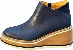 Paratrooper Jump Boots Women's Wedge Ankle Boots Fashion Side Zipper Wedge Leather Booties Basel Ankle Bootie Solid Chelsea Boots All-Match Shoes