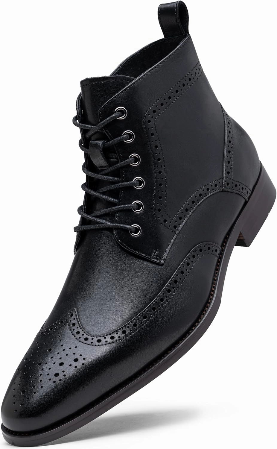 Jousen Mens Boots Leather Dress Boots for Mens Cap-Toe Fashion Boots for Men Composite Toe Boots