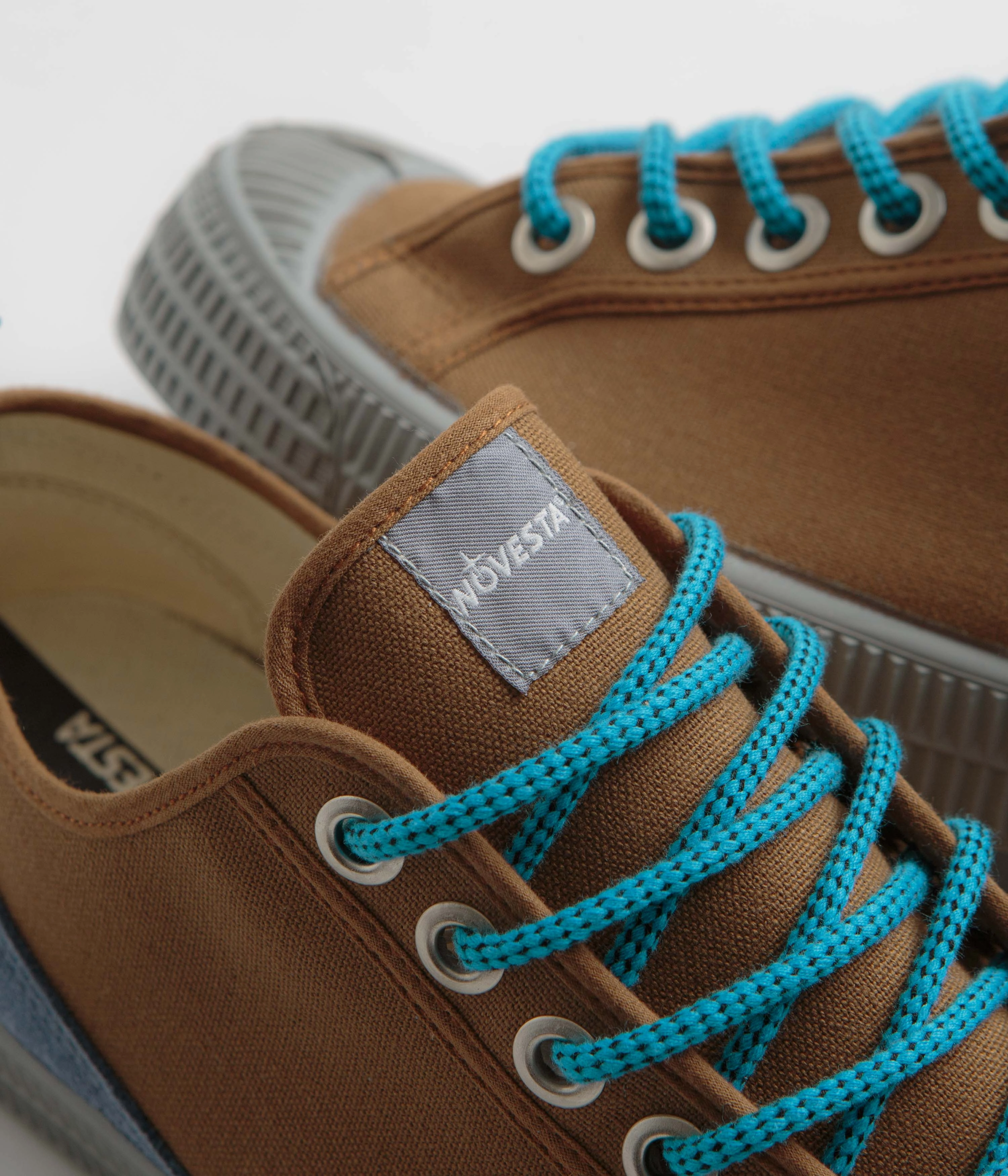 Wide Width Waterproof Hiking Shoes Novesta Star Master Summer Hiker Shoes - 40 Mocha / Sky / 212 Grey