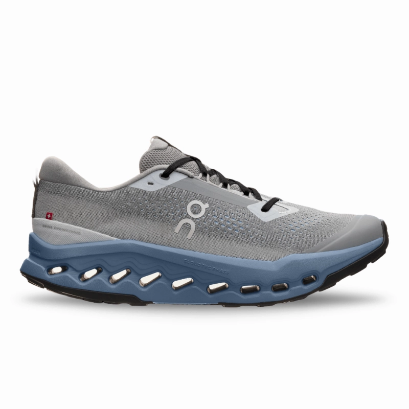 On Men's Cloudsurfer Trail 2 - Rock/Niagara Hiking Shoes For Teens