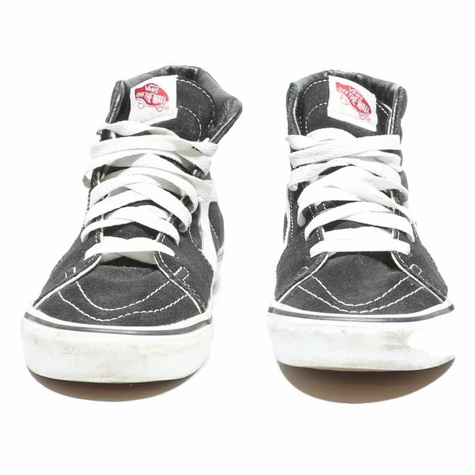 Low Top Skate Shoes VANS Sk8-Hi Womens High Top Trainers Black & White Canvas UK 5 Classic Skate