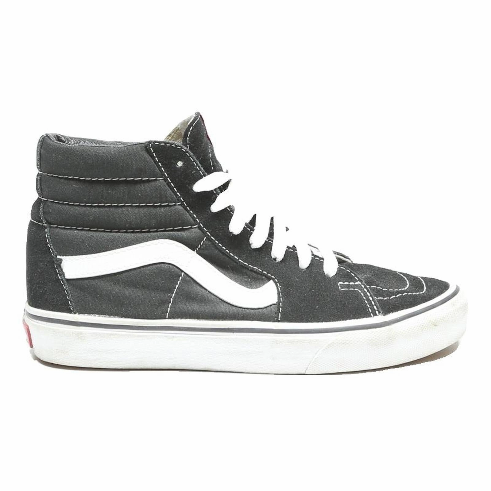 VANS Sk8-Hi Womens High Top Trainers Black & White Canvas UK 5 Classic Skate Skate 3 Shoes