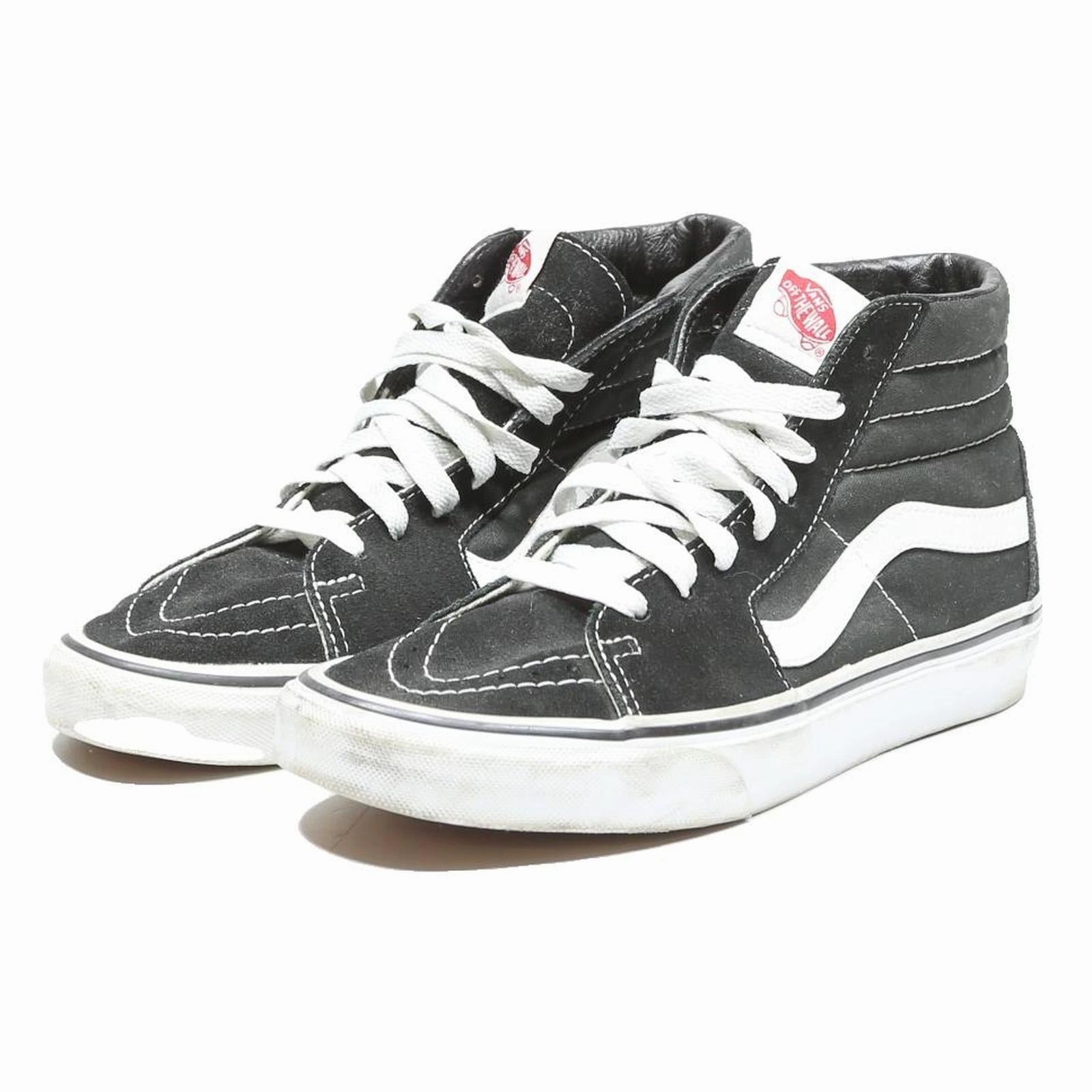 VANS Sk8-Hi Womens High Top Trainers Black & White Canvas UK 5 Classic Skate 2006 Skate Shoes