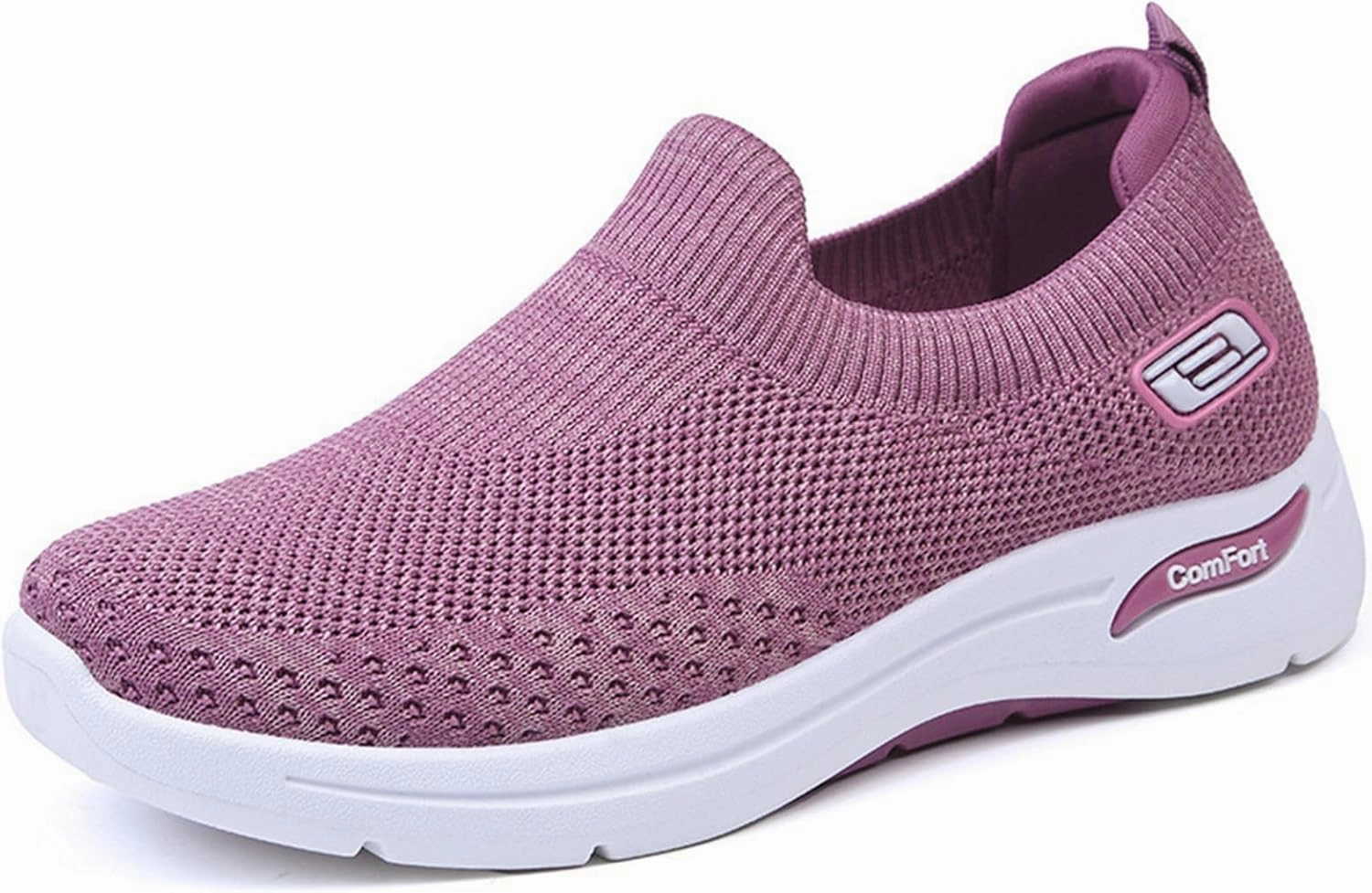 Air Sneakers Orthopedic Shoes for Women Breathable Slip on Diabetic Shoes Comfort Wear Plantar Fasciitis Shoe, Wide Width Soft Sole Arch Support Walking Sneakers Casual Mesh Comfortable Tennis Sneakers