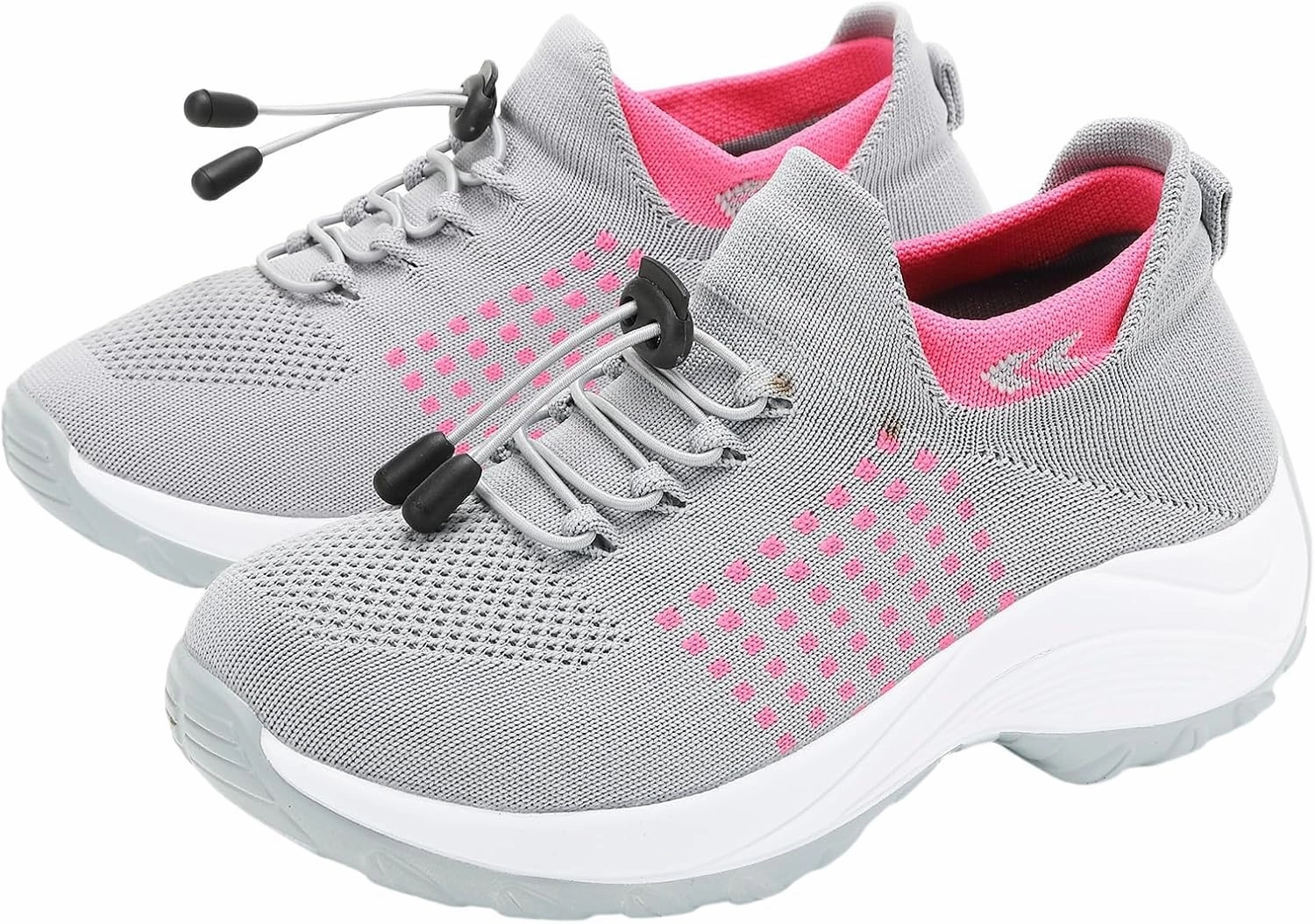 Orthopedic Sneakers Breathable Women Slip on Trainers Comfortable Shoes for Women Stretch Cushion Athletic Shoe Unisex Casual Thick Bottom Walking Shoe Kobe New Sneakers