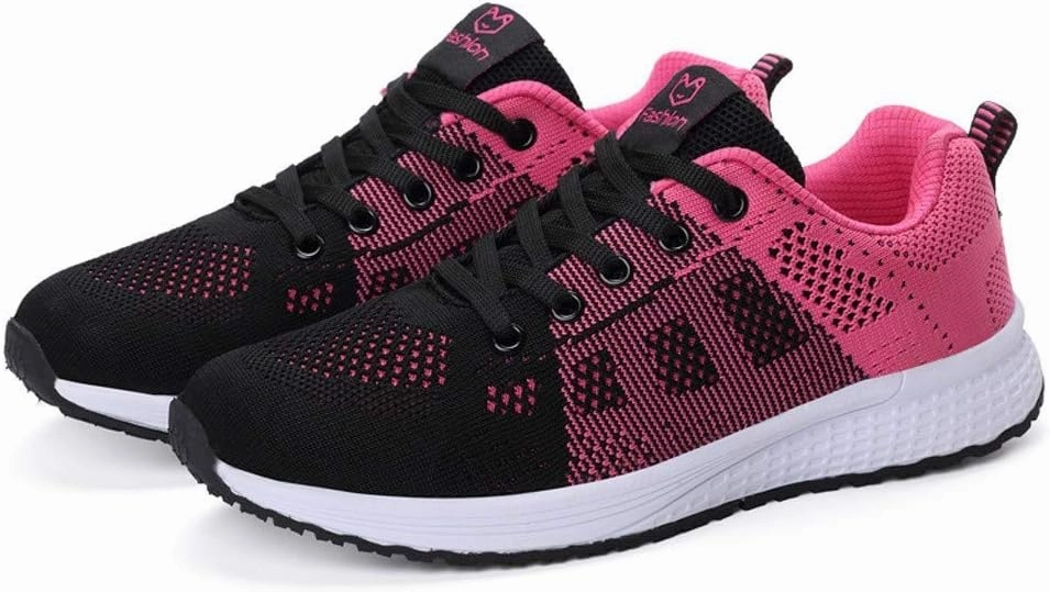 Chocolate Sneakers Orthopedic Tennis Shoes for Women Mesh Lace-Up Casual Sneakers Comfortable Non Slip Cushion Sneakers Wide Width Running Shoes