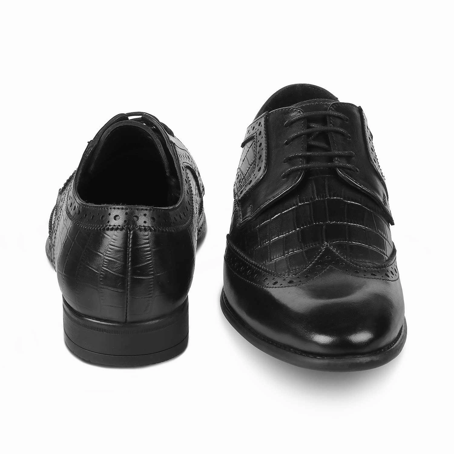 Oxfords Not Rogues The Broco Black Men's Lace Ups Tresmode