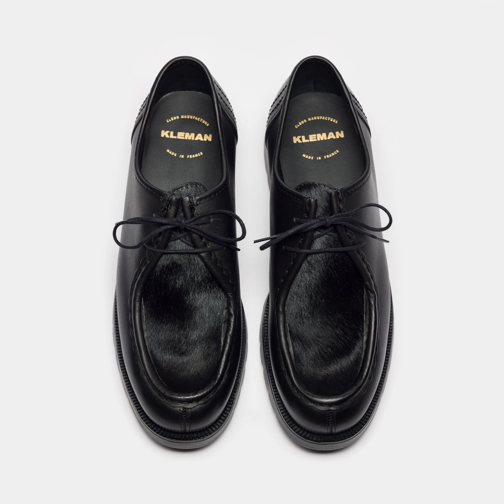 Oxford Vs Loafers Padrini Moc Toe Shoe in Noir