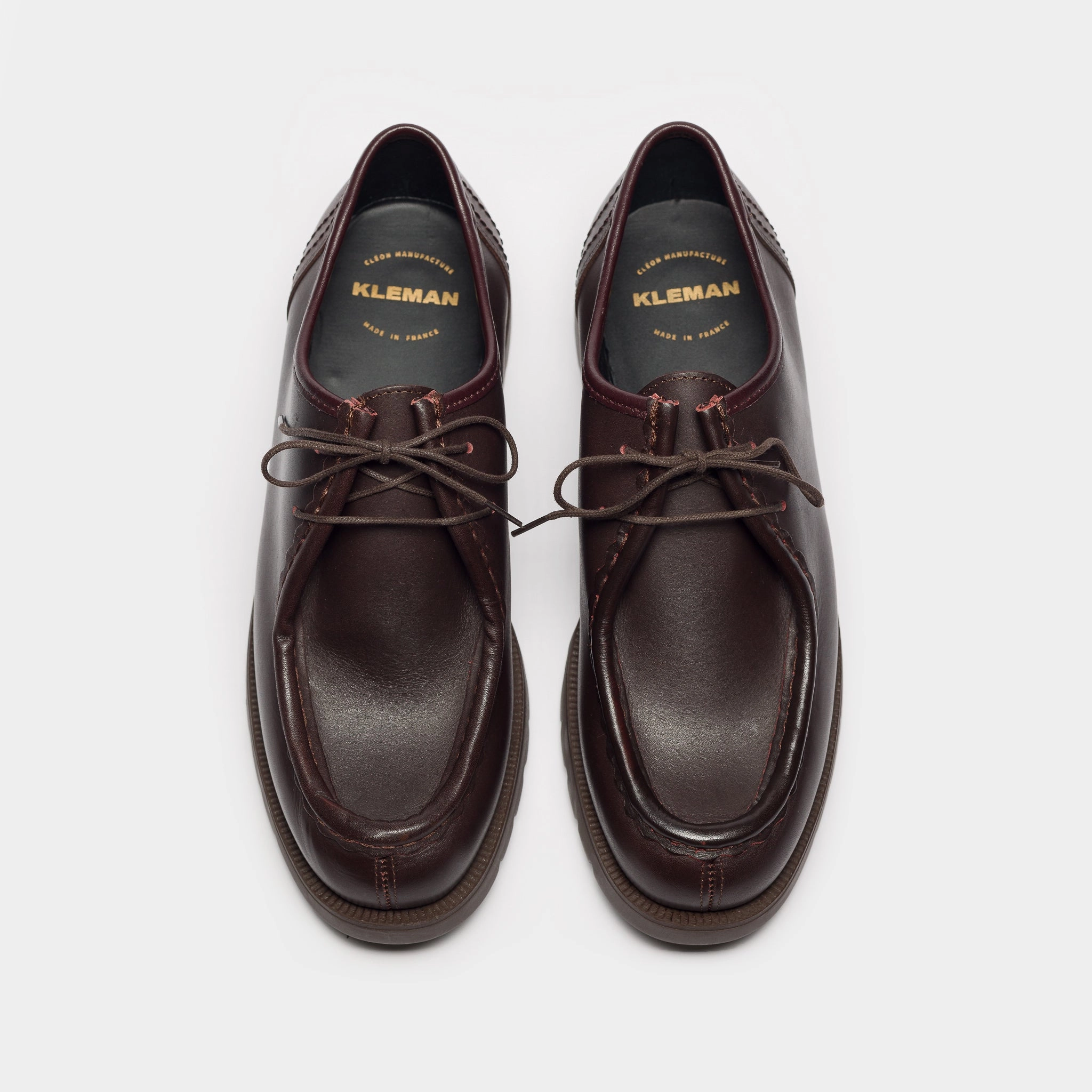 Padror Moc Toe Shoe in Bordeaux Oxfords Sale