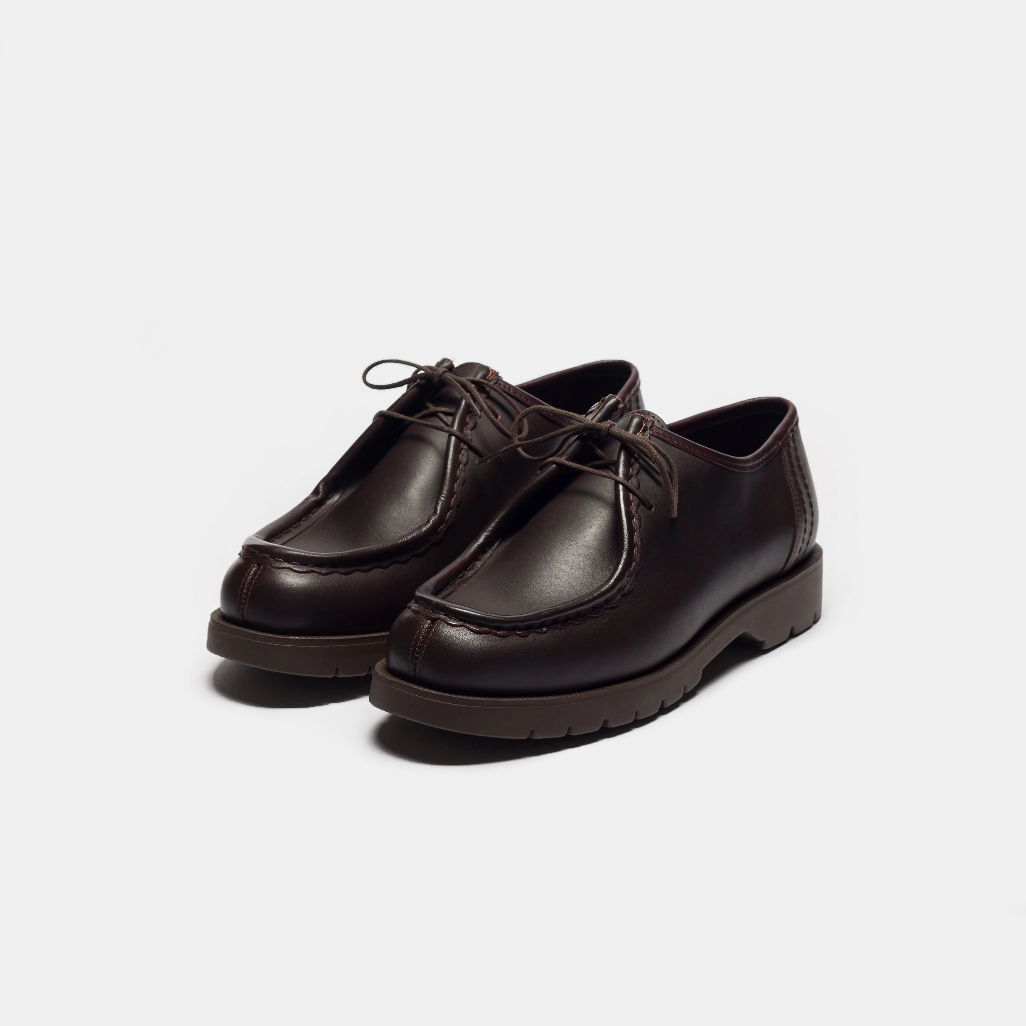 Padror Moc Toe Shoe in Bordeaux Oxford Shoes With Lace
