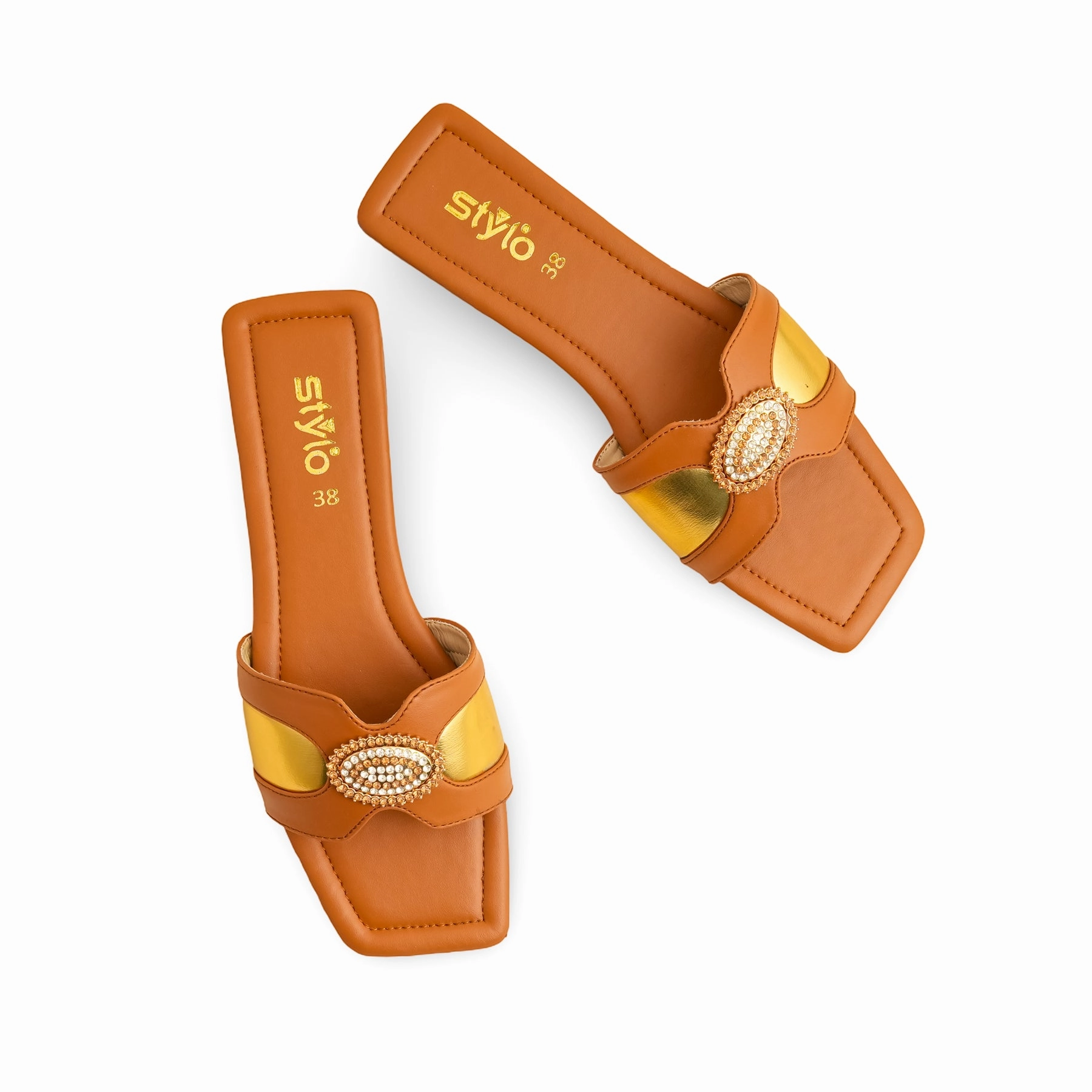 Tan Casual Slipper CL2047 Slip On Shoes For Men Near Me