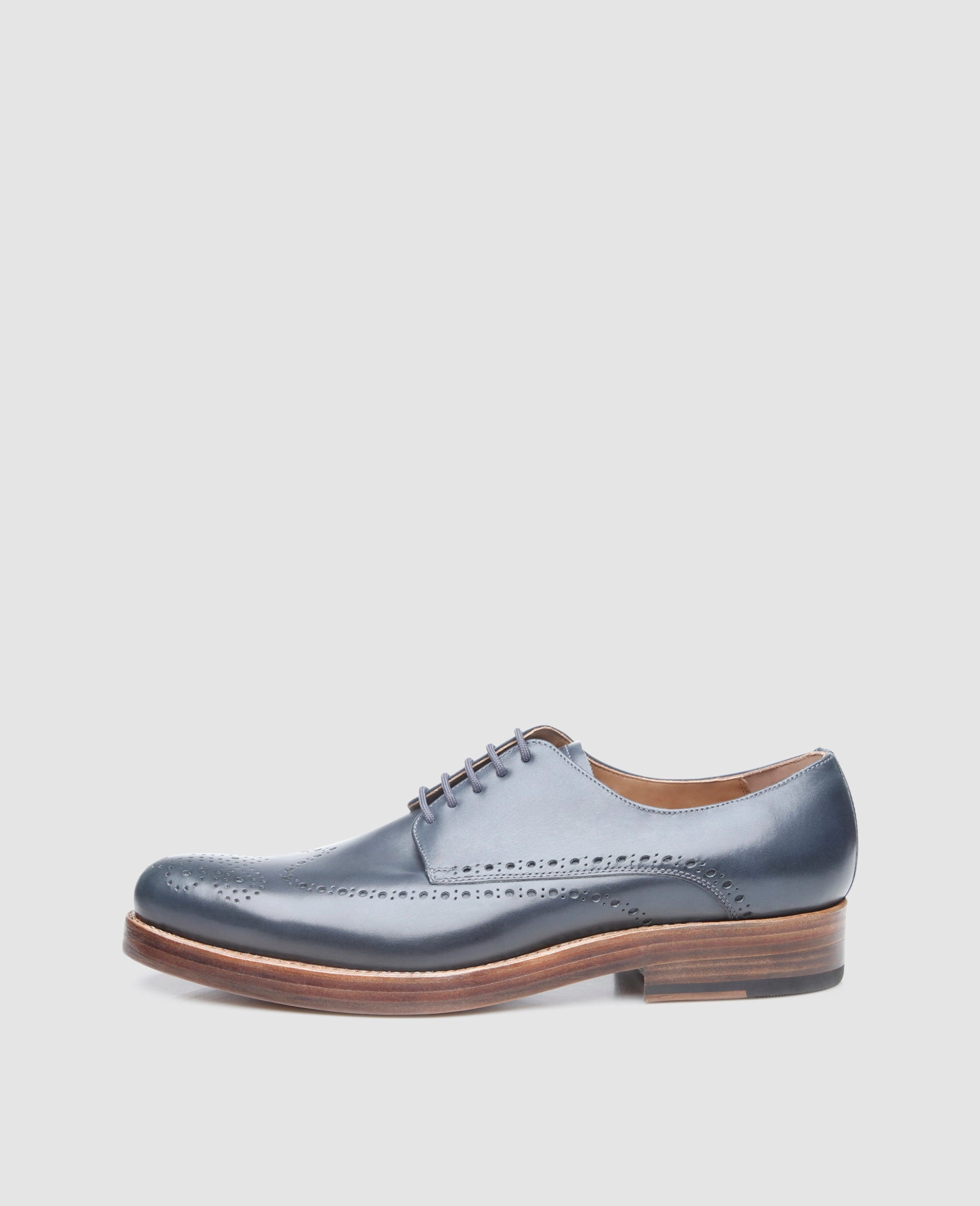 Paris Full-Brogue AC - Blue Sole Derby Shoes