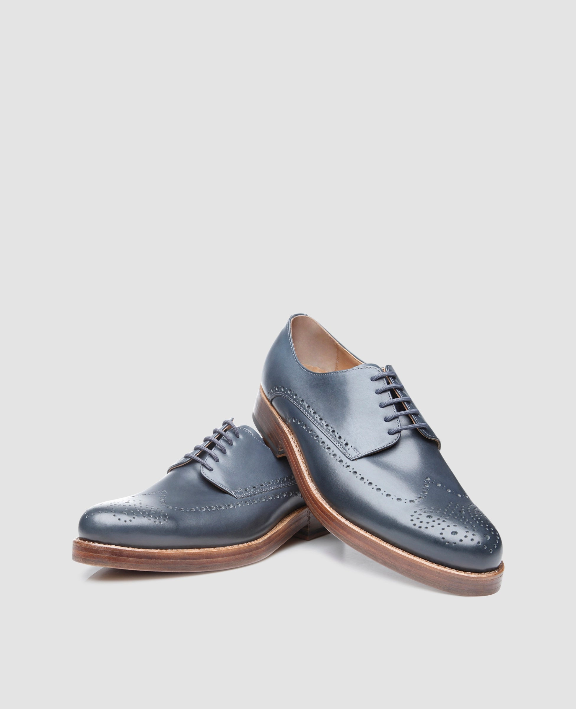 Derby Shoes Vs Oxfords Paris Full-Brogue AC - Blue