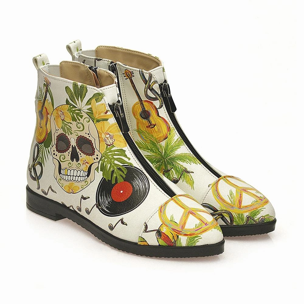 Light Cowboy Boots Peace Short Boots WFER117