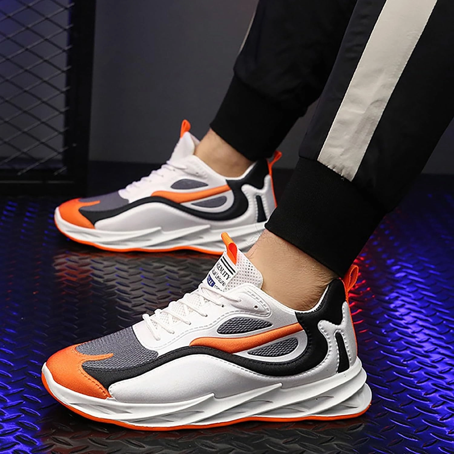 Men's Fashion Sneakers Mens Athletic Shoes Slip on Shoe for Men Tennis Shoe for Men Sport Mesh Sneaker Best Sneakers For New Walkers