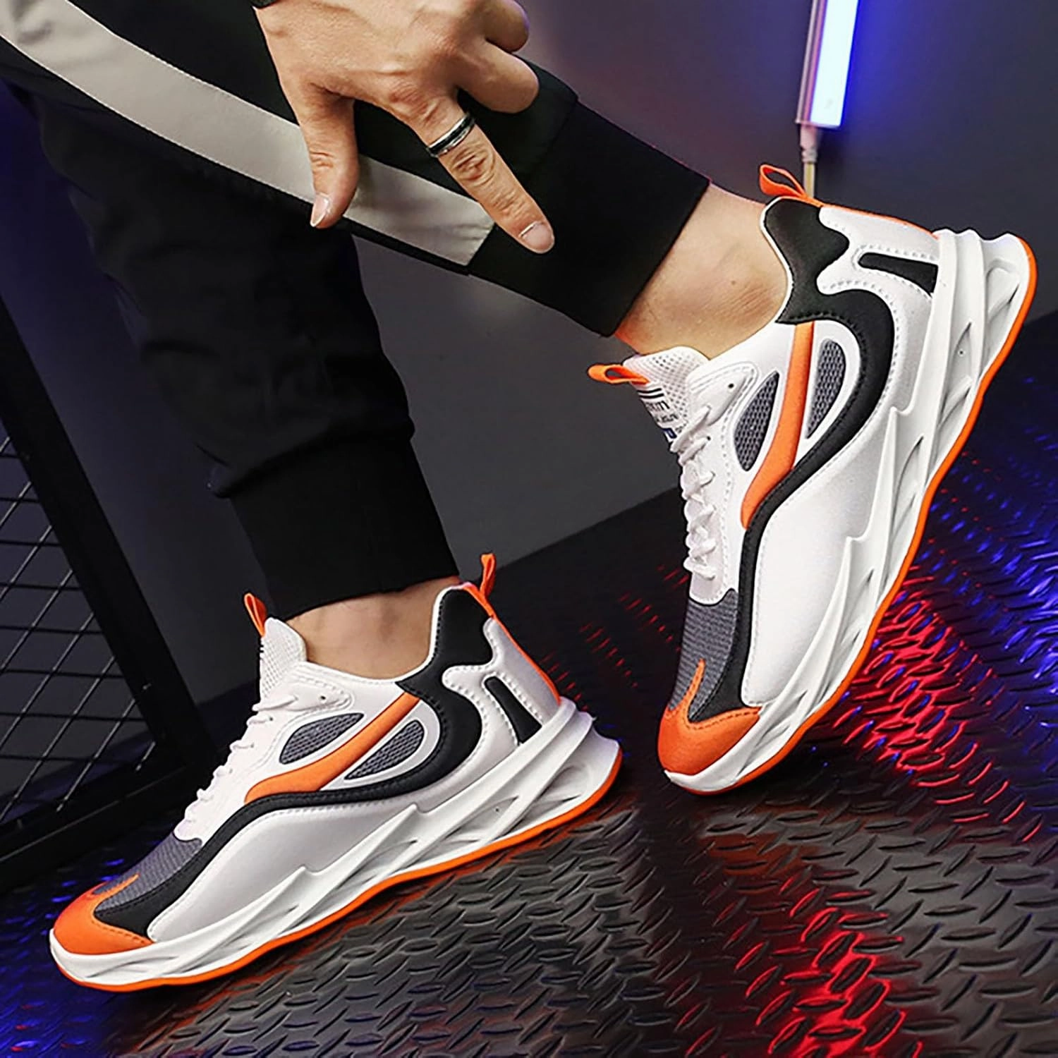 New Sneakers Shoes Men's Fashion Sneakers Mens Athletic Shoes Slip on Shoe for Men Tennis Shoe for Men Sport Mesh Sneaker