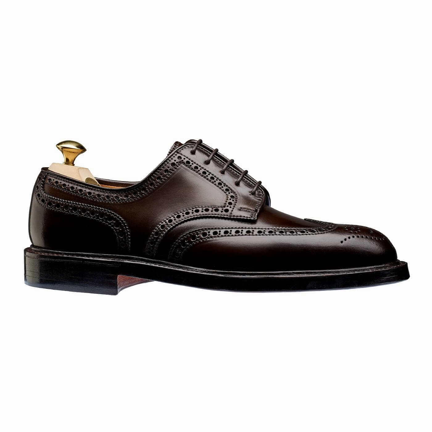 Platform Derby Shoes Pembroke Dark Brown Cordovan