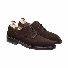 Pembroke Dark Brown Suede Lace Up Safety Shoes