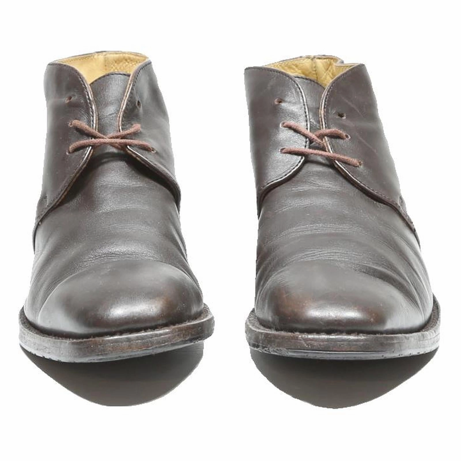 HARDRIGE Leather Mens Ankle Boots Black UK 5.5 Classic Formal Dress Shoes Tall Boots For Wide Calf