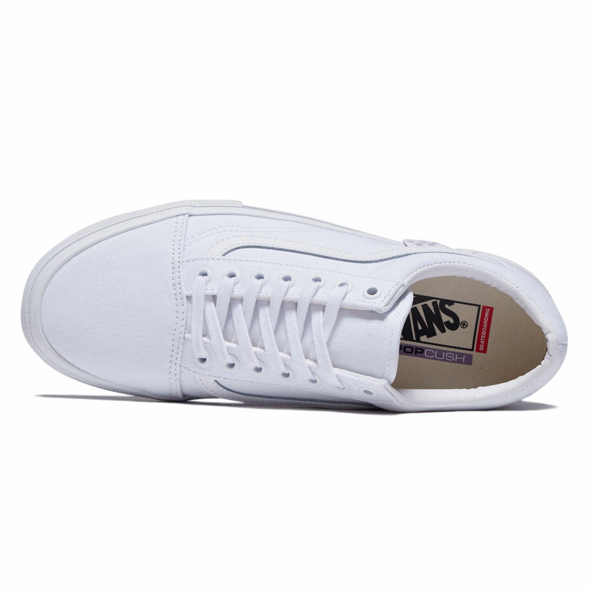Vans Skate Old Skool Shoes - Canvas True White 1990 Skate