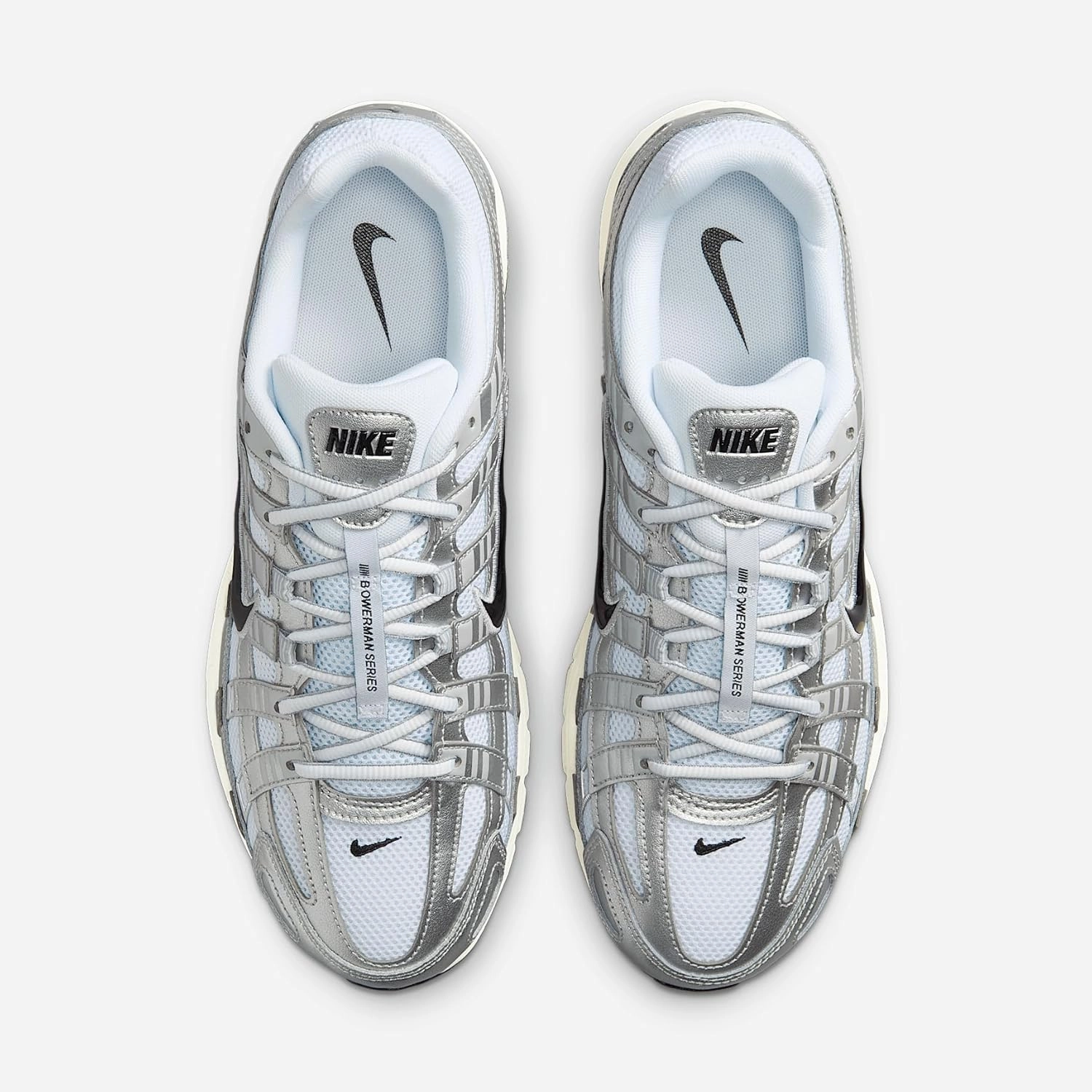 Nike P-6000 Shoes (CD6404-105, White/Metallic Silver/Flat Silver/Black) Nike Shoes Space Jams
