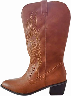 Eduavar Cowboy Boots for Women Cowboy Style, Cowgirl Boots Women Wide Calf Amelia Western Boots Pointed Toe Low Heel Boots Boots Work Shoes