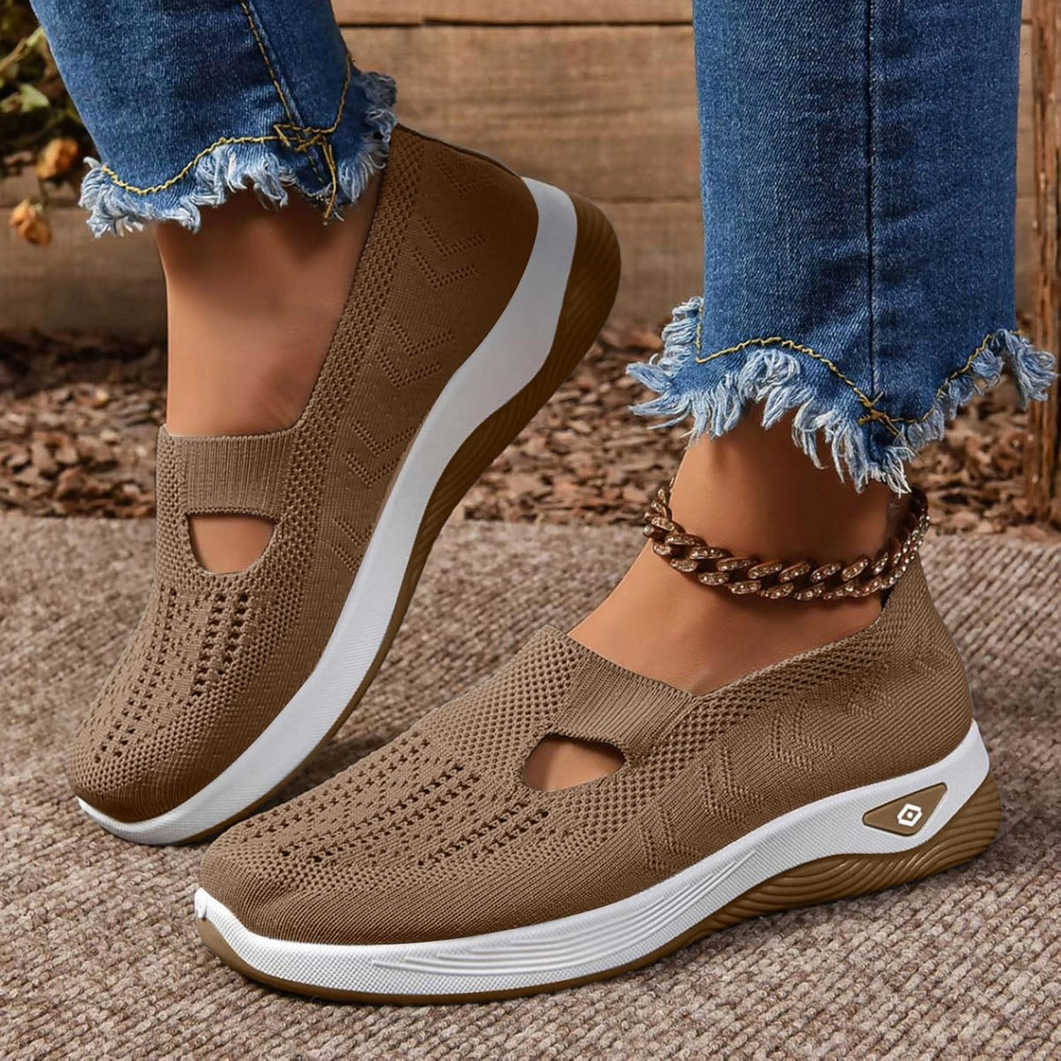Walking Shoes Women Arch Support Breathable Mesh Orthopedic Shoes Slip On Comfortable Tennis Shoe Non-Slip Comfort Mesh Diabetic Sneakers for Plantar Fasciitis Relief 50 Dollar Sneakers