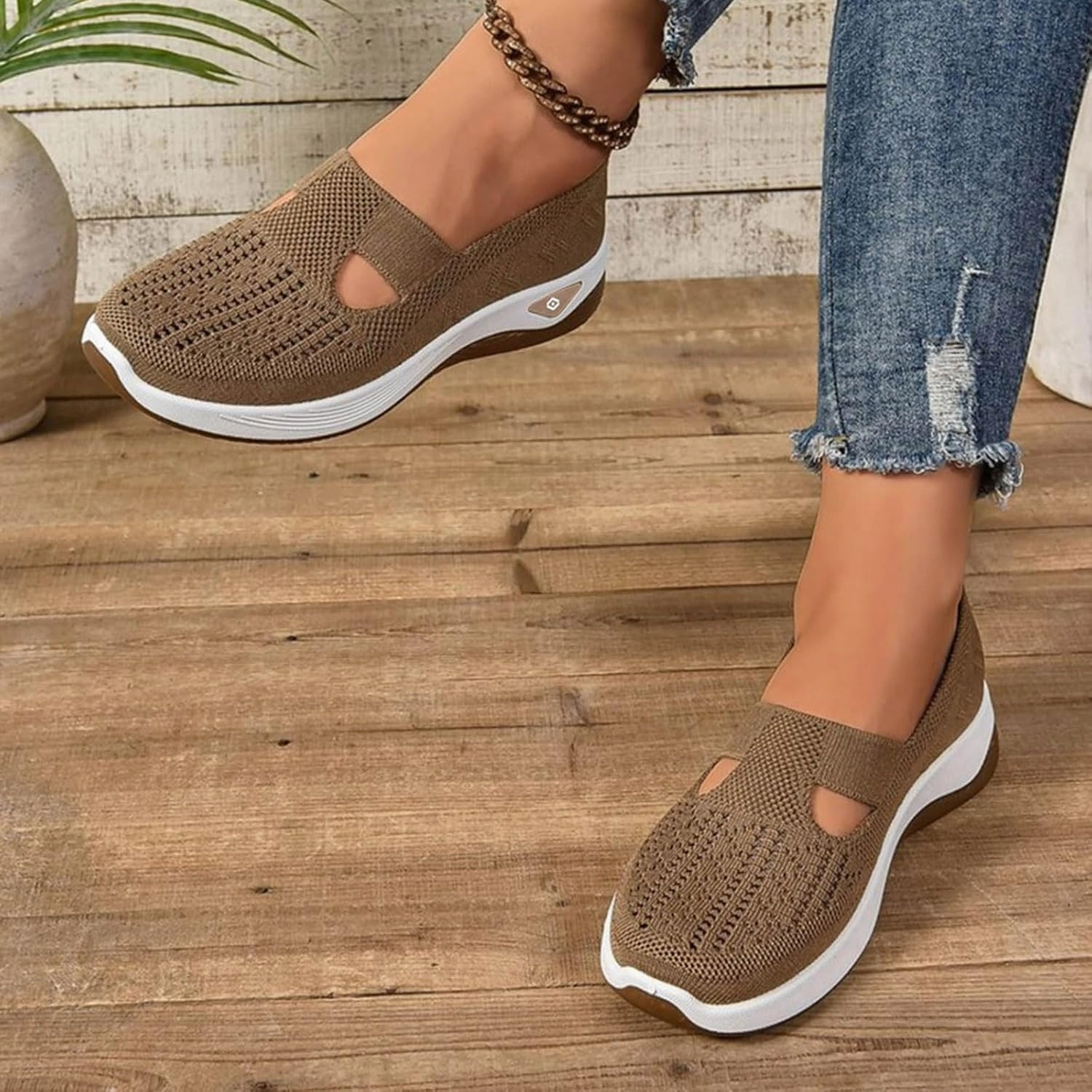 Sneakers Berluti Walking Shoes Women Arch Support Breathable Mesh Orthopedic Shoes Slip On Comfortable Tennis Shoe Non-Slip Comfort Mesh Diabetic Sneakers for Plantar Fasciitis Relief