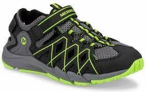 Footbed Sandals Hydro Quench Grey/Black/Lime