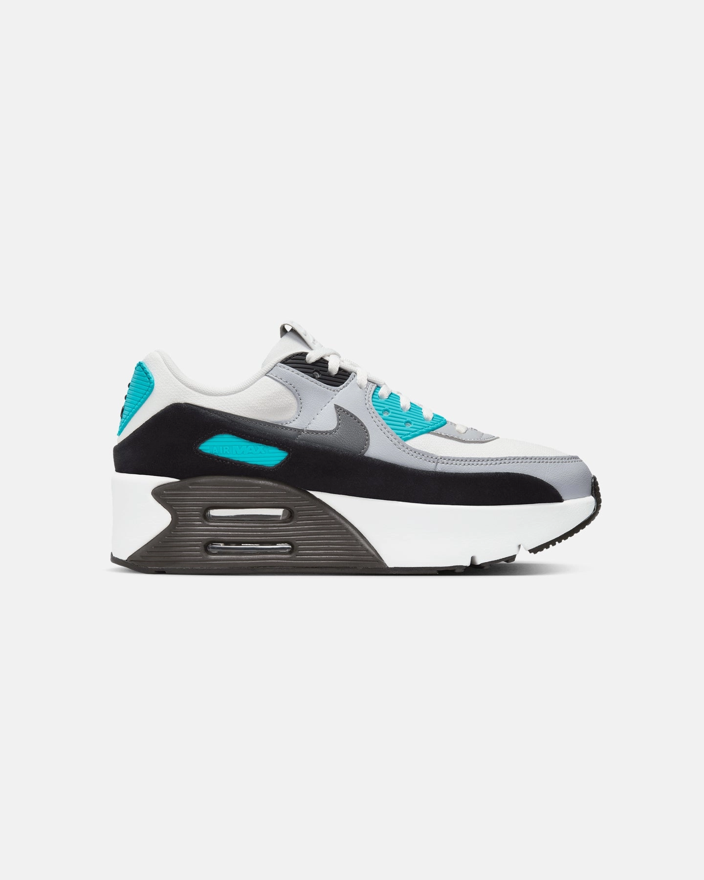 Nike Women's Air Max 90 LV8 Summit White/Smoke Grey Shoes With Nike Air