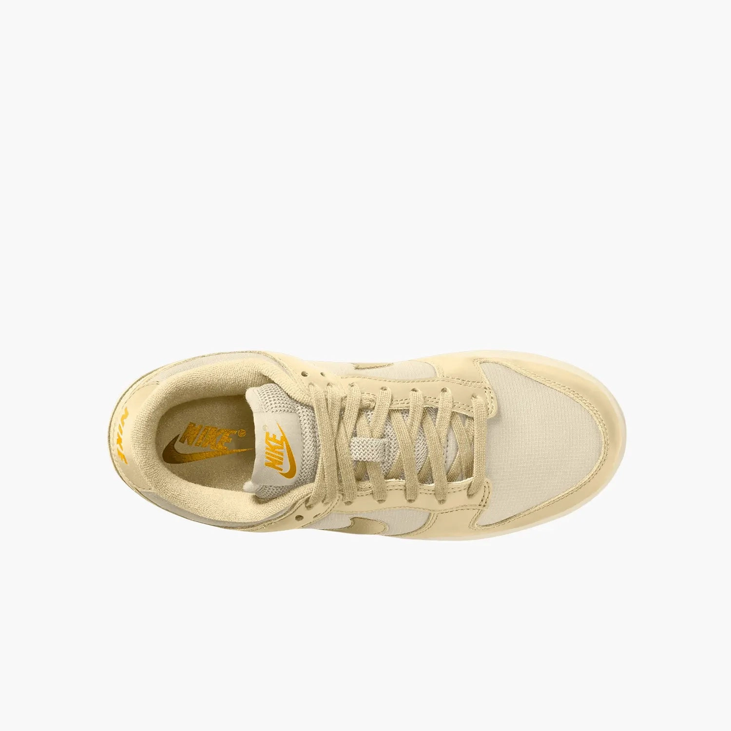 Waffle Shoes Nike Women's Dunk Low "Muslin Team Gold"