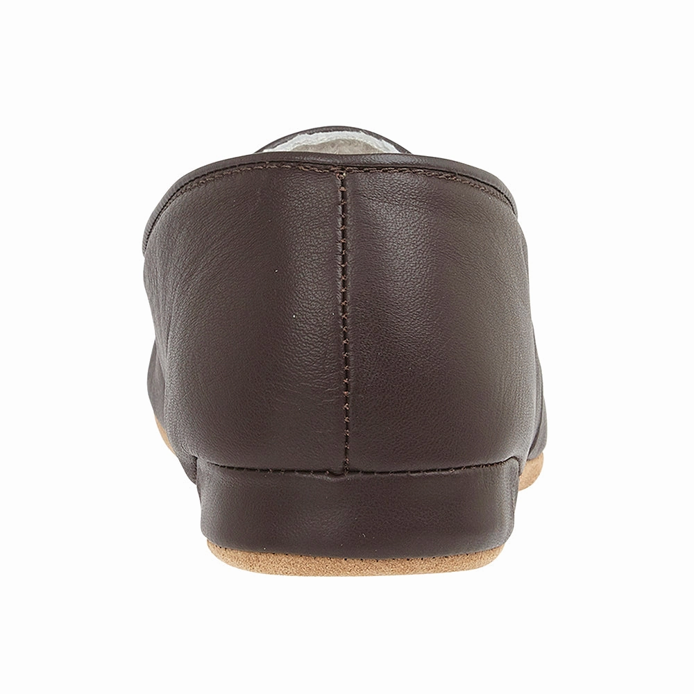 Bob Barker Slippers PHILIP Mens Leather Sheepskin Slippers