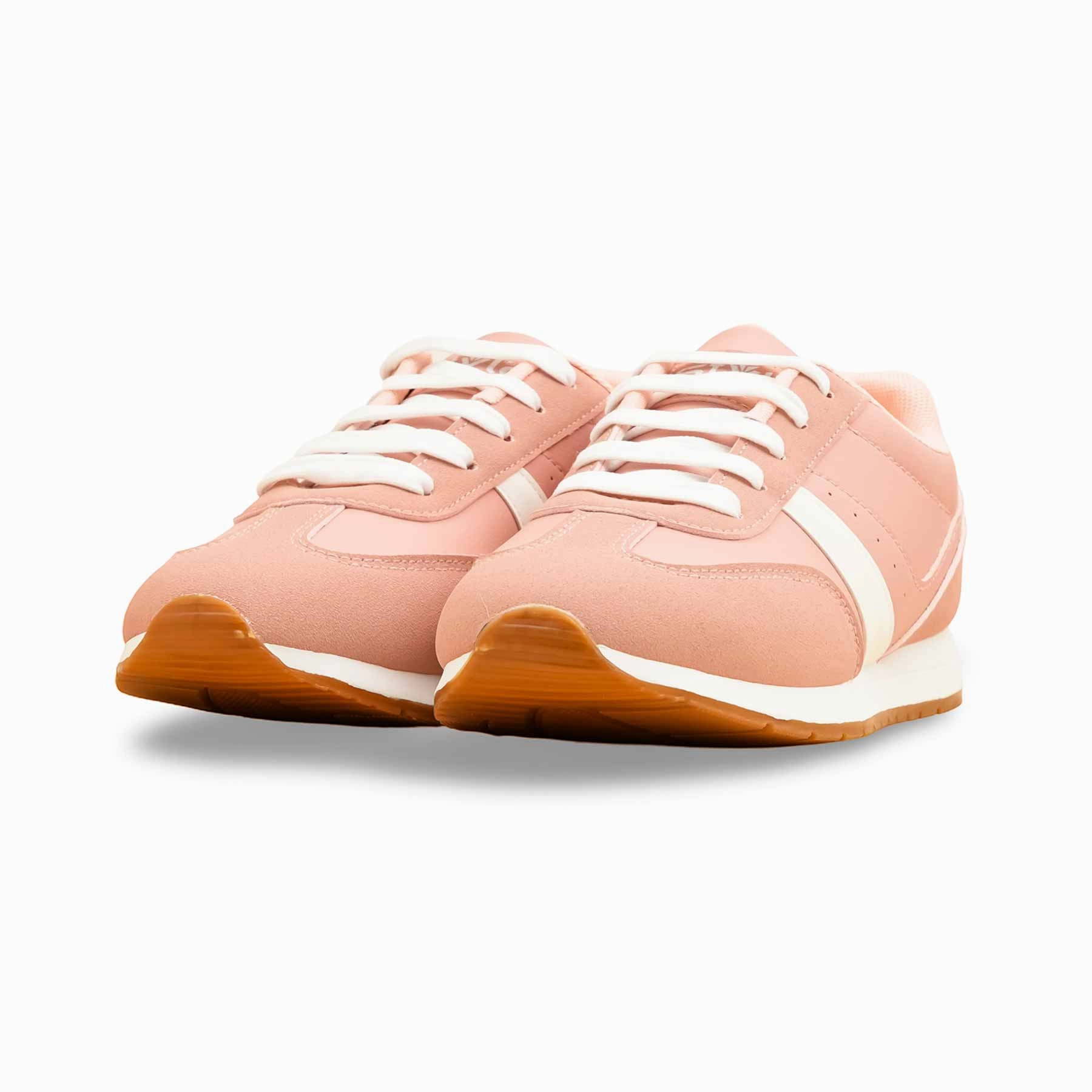 Pink Casual Sneaker For Women AT7457 Crochet Sneakers
