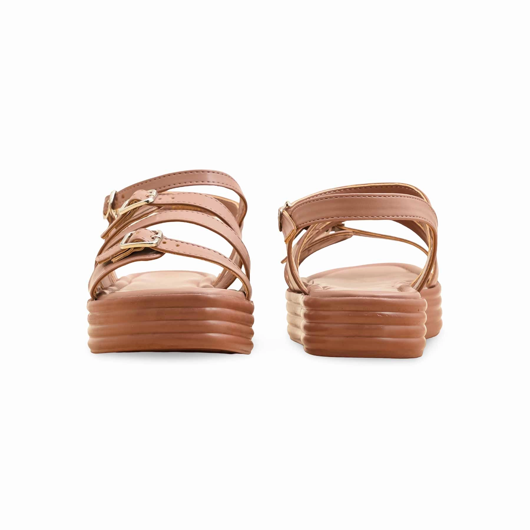 Pink Formal Sandal For Ladies PU0608 Closed Toe Flat Sandals