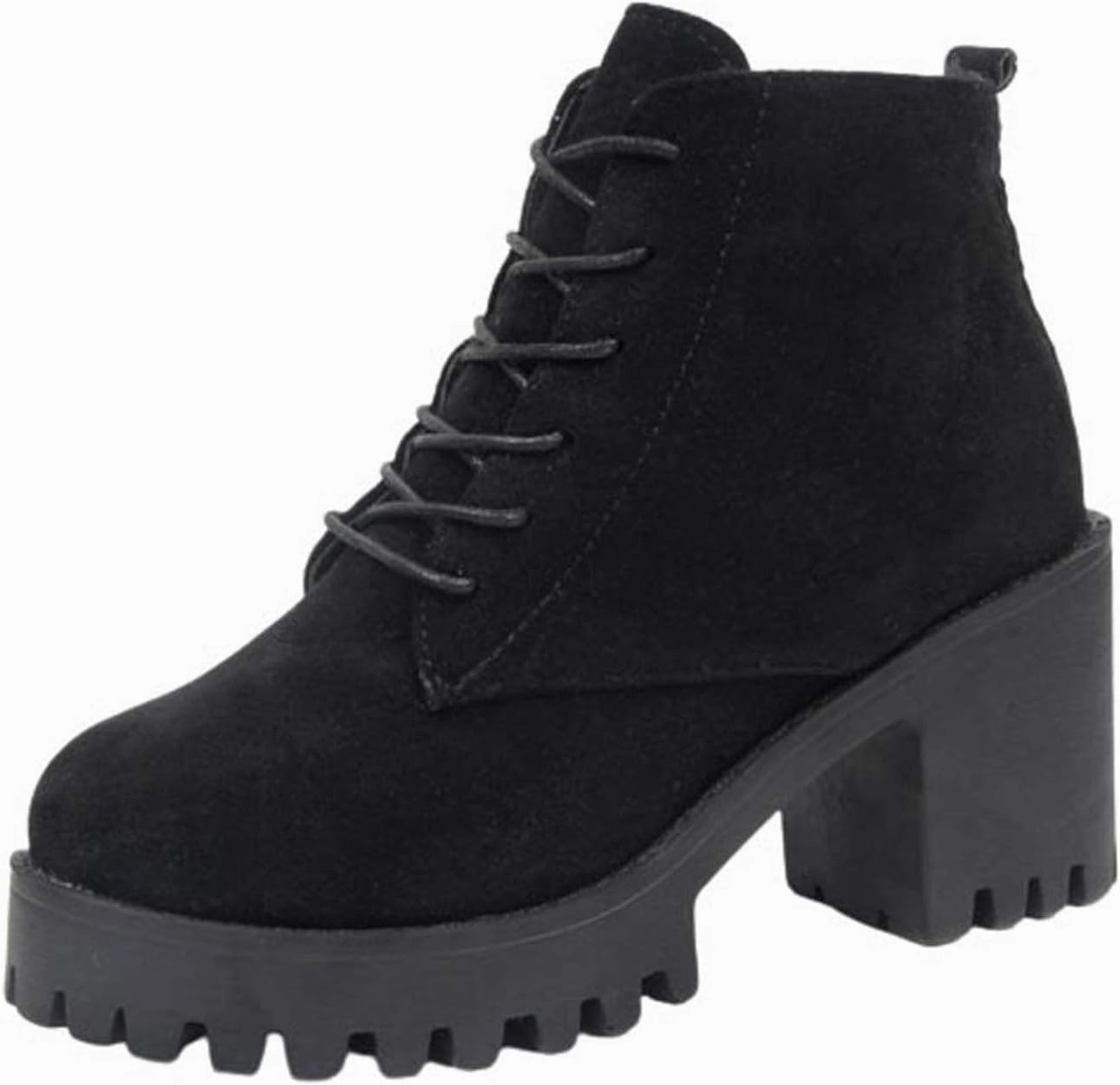 Boots Terraria Platform Combat Boots for Women Fashion Faux Suede Side Zipper Chelsea Ankle Boots Fall Winter Cross Country Shoes