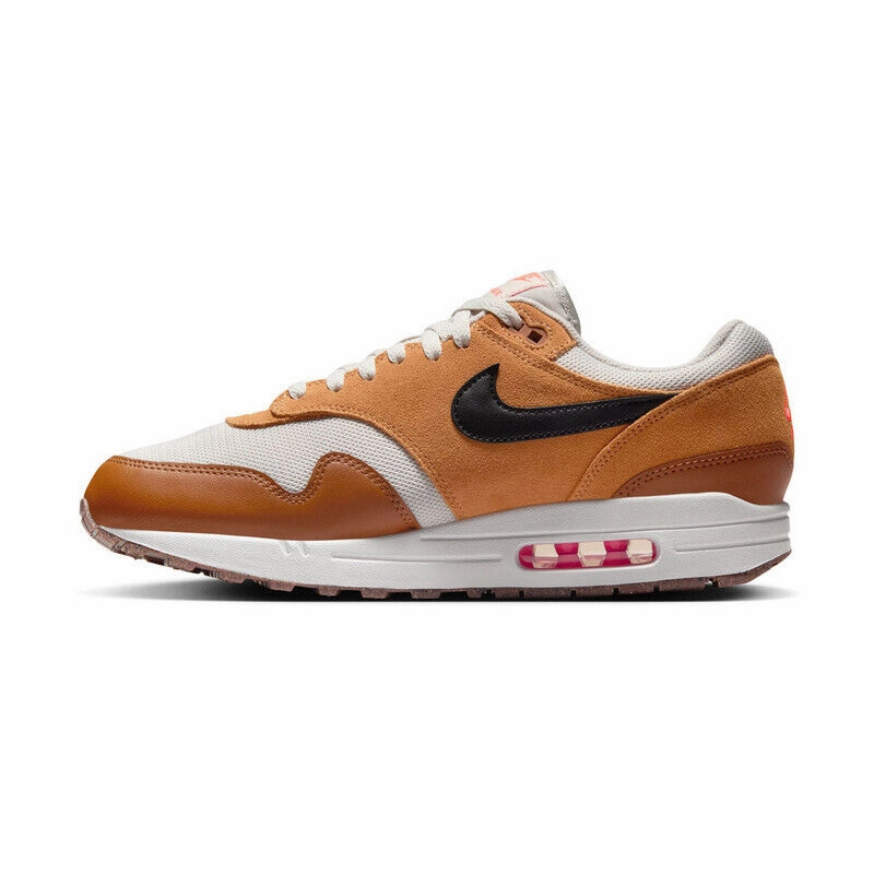 Nike Shoes Mids MENS NIKE AIR MAX 1 ESSENTIAL_LIGHT BONE/BLACK-FLAX-BRITISH TAN