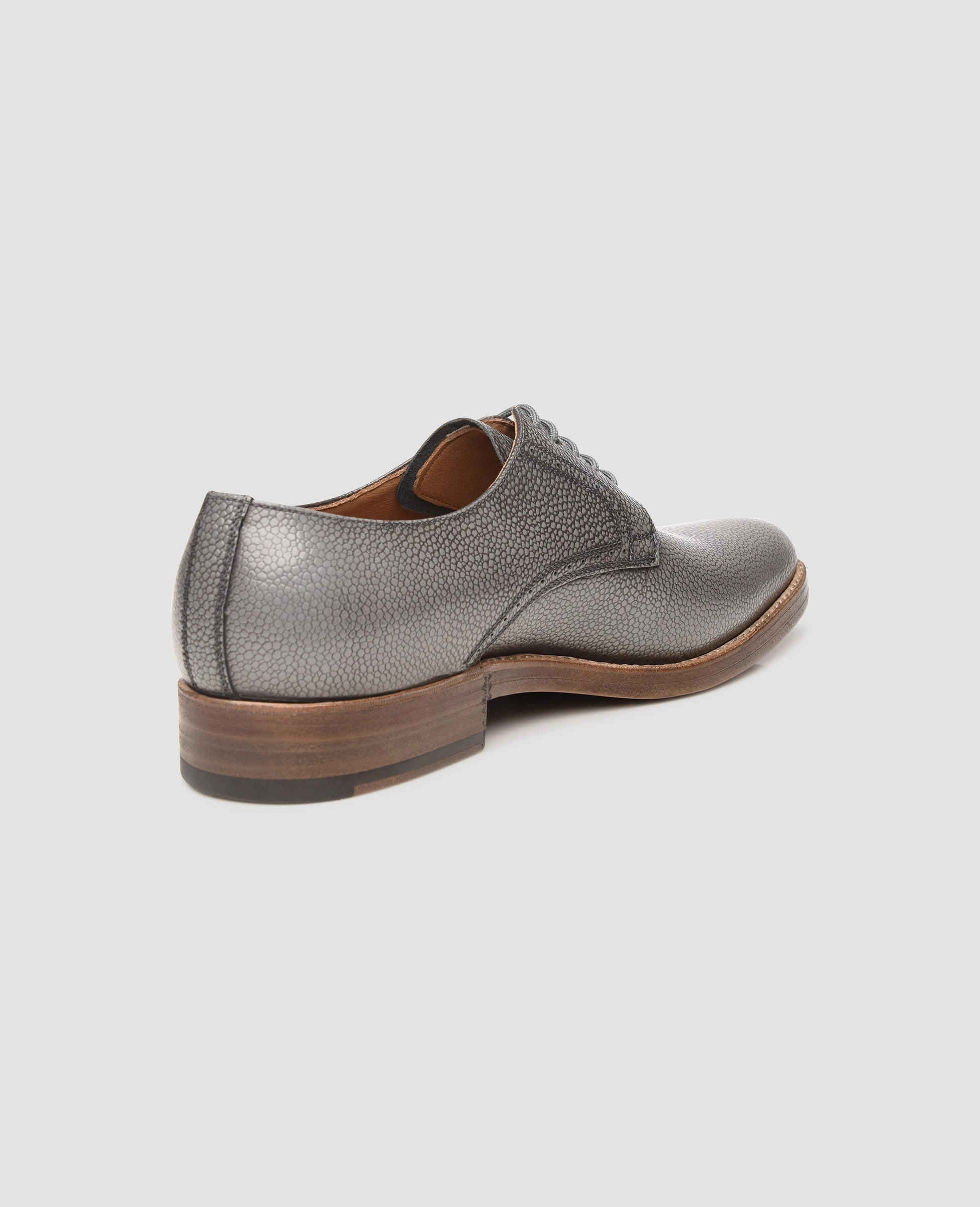 Milano Plain AG - Grey Track Sole Derby Shoes