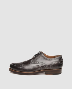Yellow Lace Up Shoes Zrich Full-Brogue TC - Asphalt
