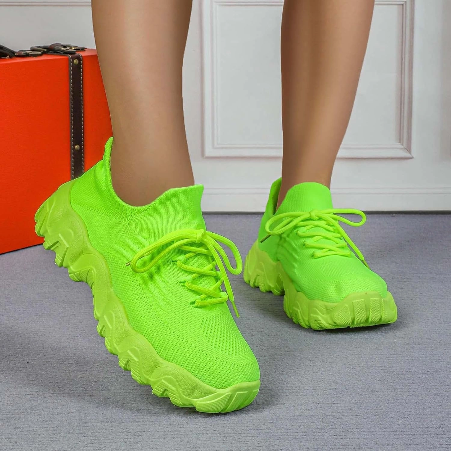 Nurse Babe Shoes, Orthopedic Shoes for Women, Comfort Wear Orthowear Shoe, Ortho Pro Sneakers Breathable Mesh Casual Footwear Walking Running Sneakers with Arch Support Soft Comfy Cushion Sneakers And Jeans