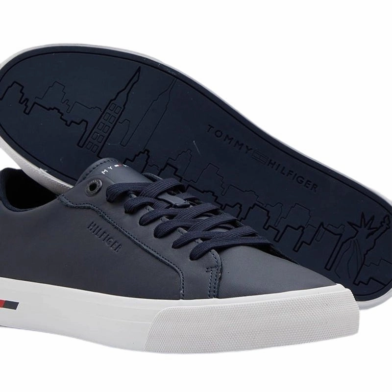 Tommy Hilfiger Vulc Modern Leather Men Shoes TOM188 Nike Volleyball Shoes High Tops