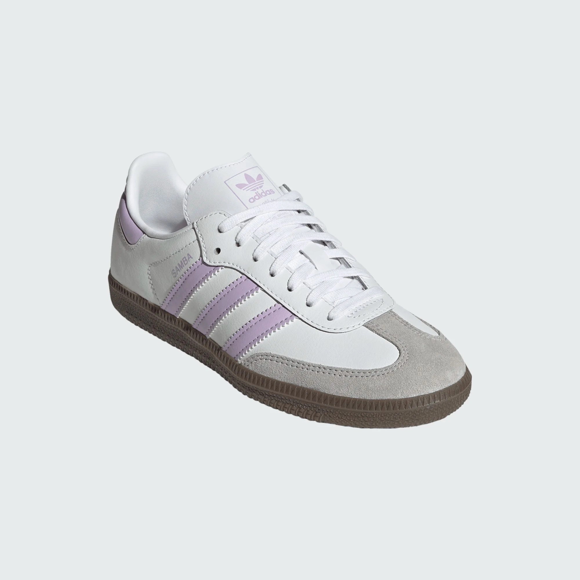 gradeschool adidas samba og (white/lavender) Best Rated Soccer Cleats