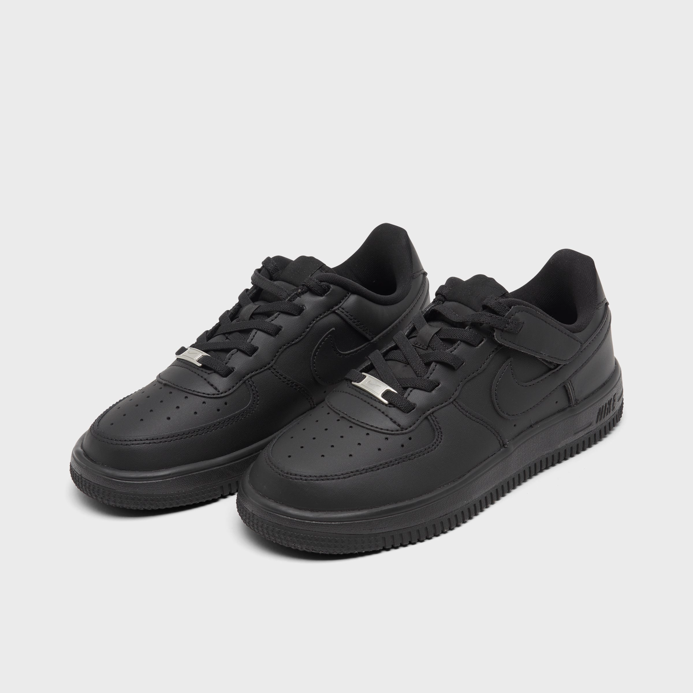 Lime Tennis Shoes Nike Nike Air Force 1 Low EasyOn PS Black / Black