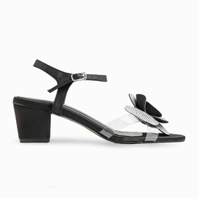 Black Fancy Sandal FN6137 Sandals Photos