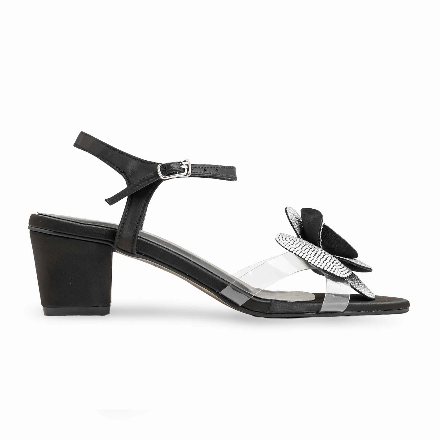 Black Fancy Sandal FN6137 Sandals Dominican Republic