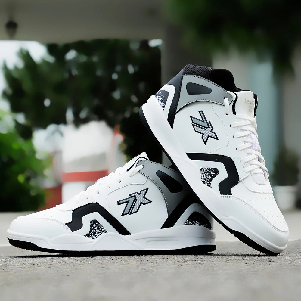 Leap7x Casual White Sneakers For Mens PRESTON By Liberty Fubu Sneakers